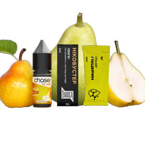 Chaser For Pods Pear 10мл (Груша) | Набір для самозaмісу (сольовий нікотин)
