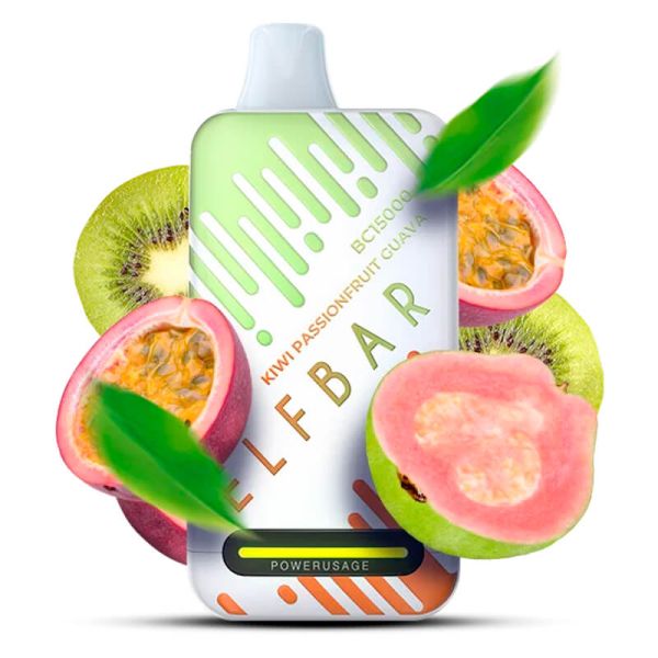 Elf Bar 15000 Kiwi Passion Fruit Guava (Ківи, Маракуя, Гуава) | Одноразовая электронная сигарета