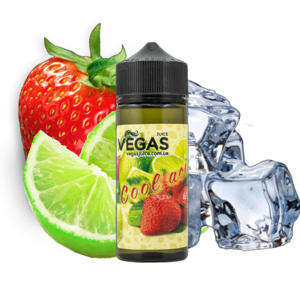 Vegas Cool Acid 100мл (Полуниця Лайм з Льдом) | Органічна рідина