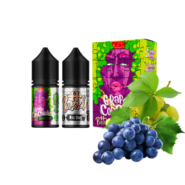 In Bottle Grape Concord 30мл (Тёмный Виноград) | Набор для самозaмеса (солевой никотин)