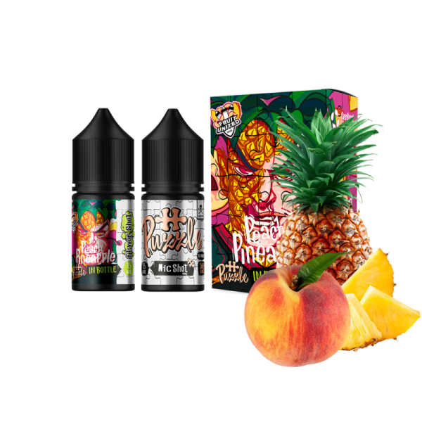 In Bottle Pineapple Peach 30мл (Ананас Персик) | Набор для самозaмеса (солевой никотин)