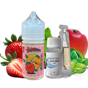 Yum Yum Star Манго Полуниця з Ментолом 30мл | Набір для самозaмісу (сольовий нікотин)