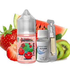 Yum Yum Star Ківі Полуниця Кавун 30мл | Набір для самозaмісу (сольовий нікотин)