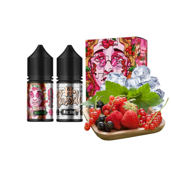 In Bottle Pink Berry 30мл (Малина Клубника Земляника) | Набор для самозaмеса (солевой никотин)