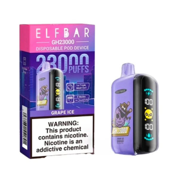 Elf Bar 23000 Grape Ice (Виноград Лёд) | Одноразовая электронная сигарета