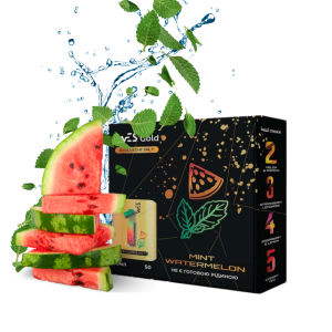 WES Gold Mint Watermelon 30мл (Кавун М'ята) | Набір для самозaмісу (сольовий нікотин)
