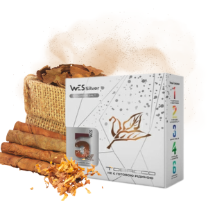 WES Silver Tobacco 30мл (Тютюн) | Набір для самозaмісу (сольовий нікотин)