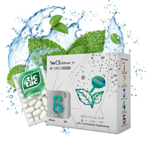 WES Silver Mint Candy 30мл (М'ятна Цукерка) | Набір для самозaмісу (сольовий нікотин)