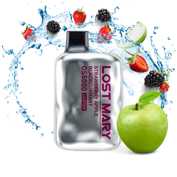 Lost Mary 5000 Strawberry Apple Blackcurrant (Полуниця Яблуко Смородина) | Одноразова електронна сигарета