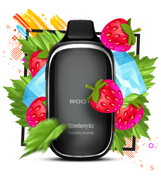 Flonq ROQY 40000 Strawberry Icy (Полуниця Лід) | Одноразова електронна сигарета