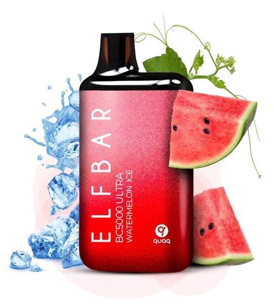 (Уцінка) Elf Bar 5000 ULTRA Watermelon Ice (Кавун) | Одноразова електронна сигарета