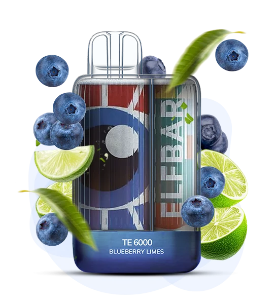 Elf Bar TE6000 Blueberry Limes (Чорниця Лайм) | Одноразова електронна сигарета