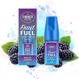 Dinner Lady Fruit Full Голубая Малина 30мл | Набор для самозaмеса (солевой никотин)