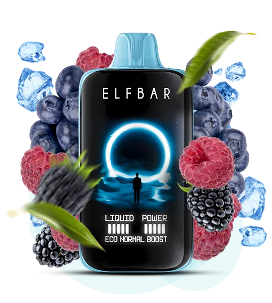 Elf Bar Moon Night 40000 Blue Razz Ice (Блактина Малина Лід) | Одноразова електронна сигарета