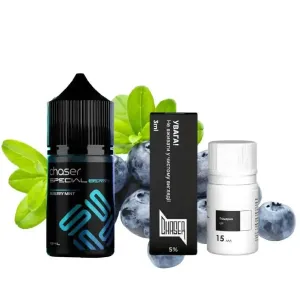 Chaser Special Berry Bilberry Mint 30мл (Черника Мята) | Набор для самозaмеса (солевой никотин)