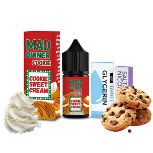 Mad Dinner Salt Cookie 30мл (Печиво) | Набір для самозaмісу (сольовий нікотин)