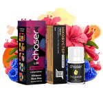 Chaser LUX Hibiscus Blue Razz (Малина Гібіскус) | Набір для самозaмісу (сольовий нікотин)