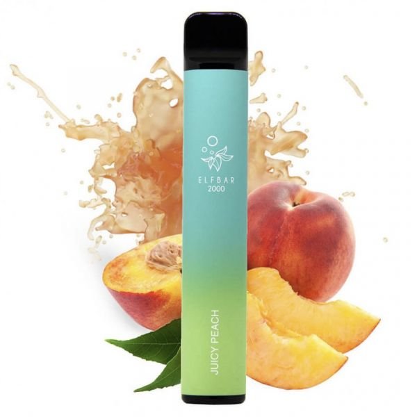 Elf Bar 2000 Juicy Peach (Персиковий сік) | Одноразова електронна сигарета