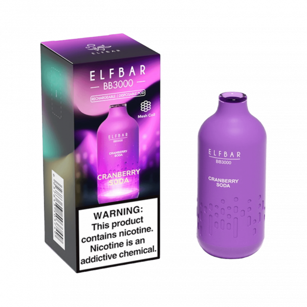 Elf Bar BB3000 Cranberry Soda (Журавлиновий напій) | Одноразова електронна сигарета