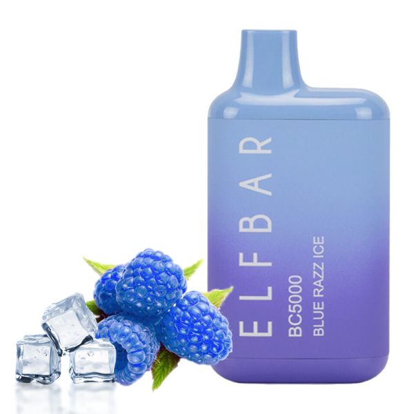 Elf Bar BC5000 Blue Razz Ice (Блакитна Малина з Льодом) | Одноразова електронна сигарета