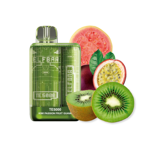 Elf Bar TE5000 Kiwi Passion Fruit Guava (Ківі Маракуйя Гуава) | Одноразова електронна сигарета