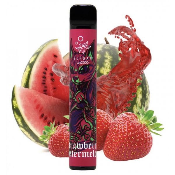 Elf Bar 2000 Strawberry Watermelon (Полуниця Кавун) | Одноразова електронна сигарета