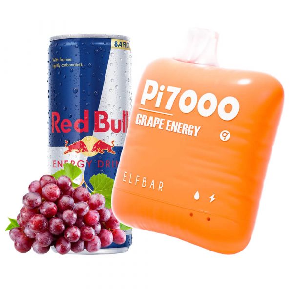 Elf Bar PI7000 Grape Energy (Виноградный энергетик) | Одноразовая электронная сигарета