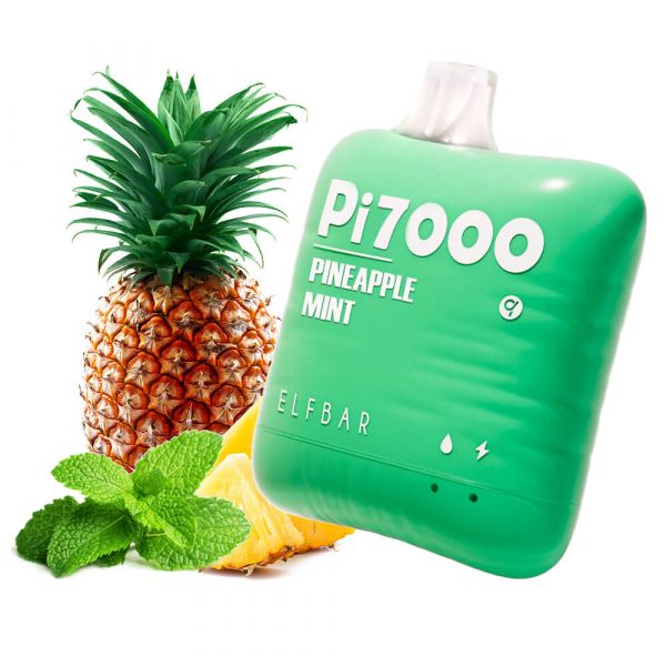 Elf Bar PI7000 Pineapple Mint (Ананас Мята) | Одноразовая электронная сигарета