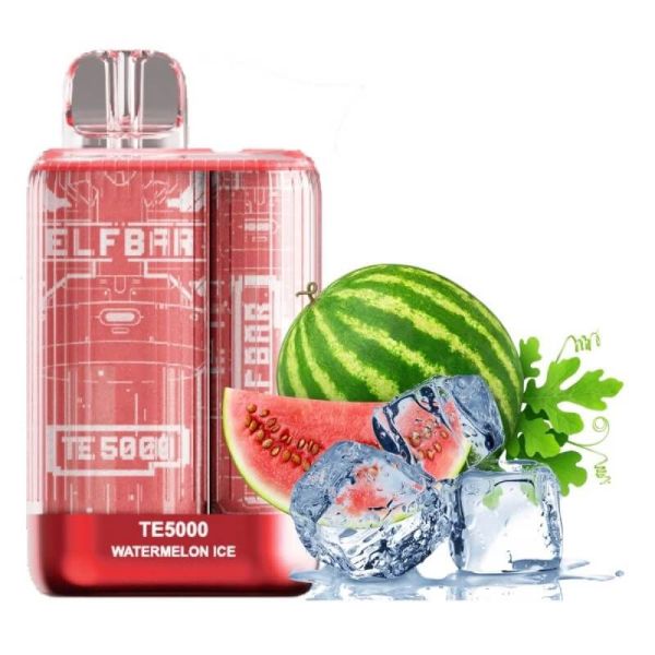 (Уцінка) Elf Bar TE5000 Watermelon Ice (Кавун Лід) | Одноразова електронна сигарета