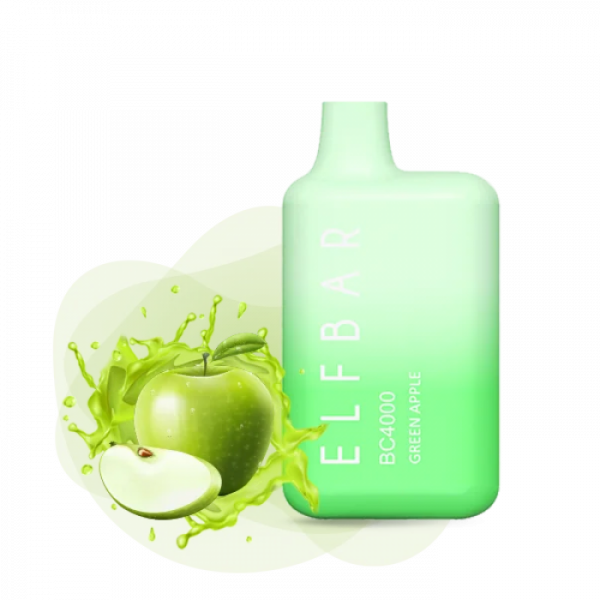 Elf Bar 4000 Green Apple (Зелене яблуко) | Одноразова електронна сигарета