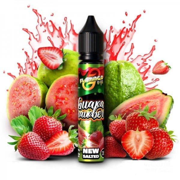 Flamingo New Salted Guava Strawberry 30мл (Гуава Полуниця) | Сольова рідина