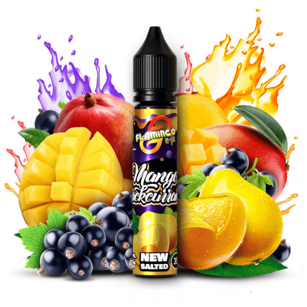 Flamingo New Salted Mango Blackcurrant 30мл (Манго Чорниця) | Сольова рідина