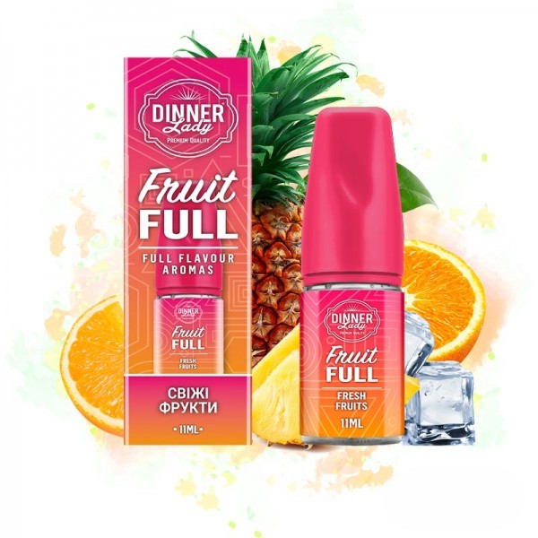 Dinner Lady Fruit Full Свіжі Фрукти 30мл | Набір для самозaмісу (сольовий нікотин)