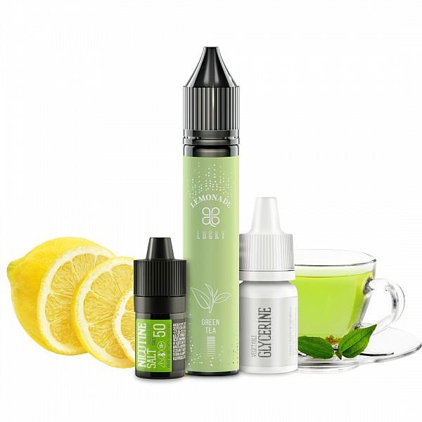 Lucky Green Tea Lemonade 30мл (Лимонад с Зелёным Чаем) | Набор для самозaмеса (солевой никотин)
