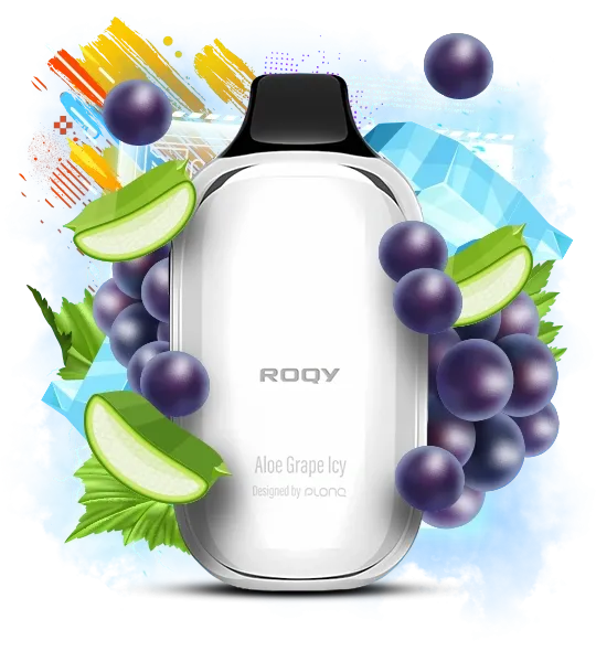 Flonq ROQY 40000 Aloe Grape Icy (Алое Виноград Лід) | Одноразова електронна сигарета