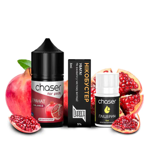 Chaser For Pods Pomegranate 30мл (Гранат) | Набор для самозамеса (солевой никотин)