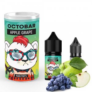 Octobar Apple Grape 30мл (Яблуко Виноград) | Набір для самозaмісу (сольовий нікотин)