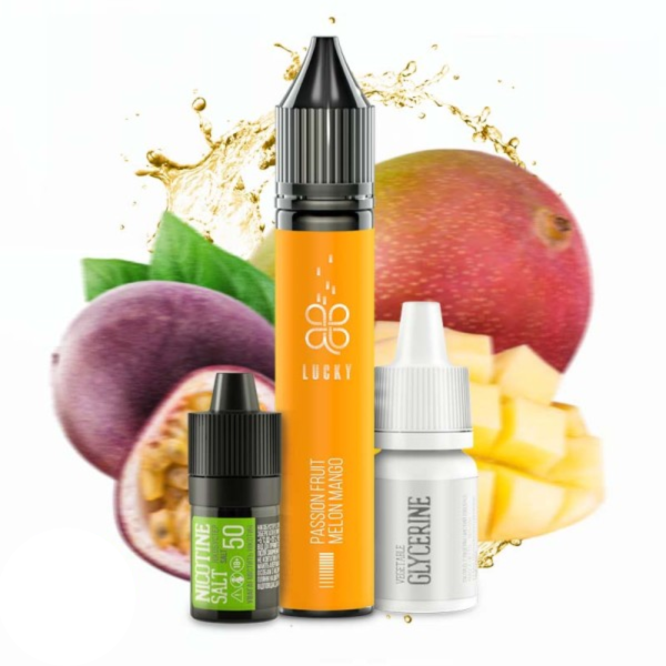Lucky Passion Fruit Melon Mango 30мл (Маракуйя Диня Манго) | Набір для самозaмісу (сольовий нікотин)
