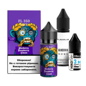 Flavorlab FL350 Blueberry Raspberry Lemon 30мл (Черника Малина Лимон) | Набор для самозaмеса (солевой никотин)