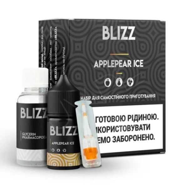 Blizz Apple Pear Ice 30мл (Яблоко Груша Лёд) | Набор для самозaмеса (солевой никотин)