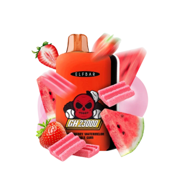 Elf Bar 23000 Strawberry Watermelon Bubble Gum (Клубнично-арбузная Жвачка) | Одноразовая электронная сигарета
