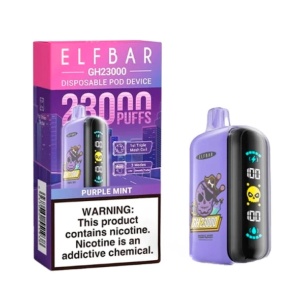 Elf Bar 23000 Purple Mint (Фиолетовая Мята) | Одноразовая электронная сигарета