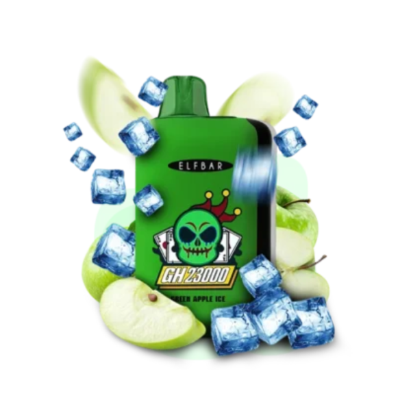 Elf Bar 23000 Green Apple Ice (Зеленое Яблоко со Льдом) | Одноразовая электронная сигарета