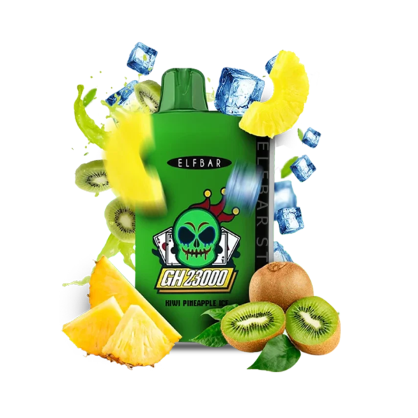 Elf Bar 23000 Kiwi Pineapple Ice (Киви Ананас со Льдом) | Одноразовая электронная сигарета