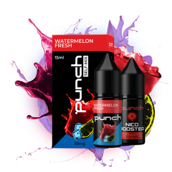 Punch Watermelon Fresh 30мл (Кавуновий Фреш) | Набір для самозaмісу (сольовий нікотин)
