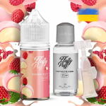 Fluffy Puff Raspberry Mochi 30мл (Малинові Мочі) | Набір для самозaмісу (сольовий нікотин)