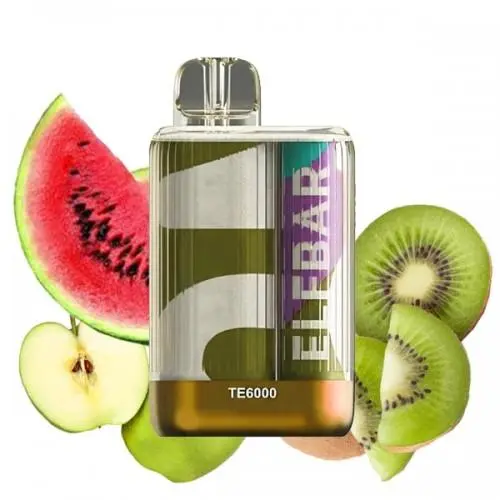 Elf Bar TE6000 Kiwi Watermelon Green Apple (Киви Арбуз Зеленое Яблоко) | Одноразовая электронная сигарета