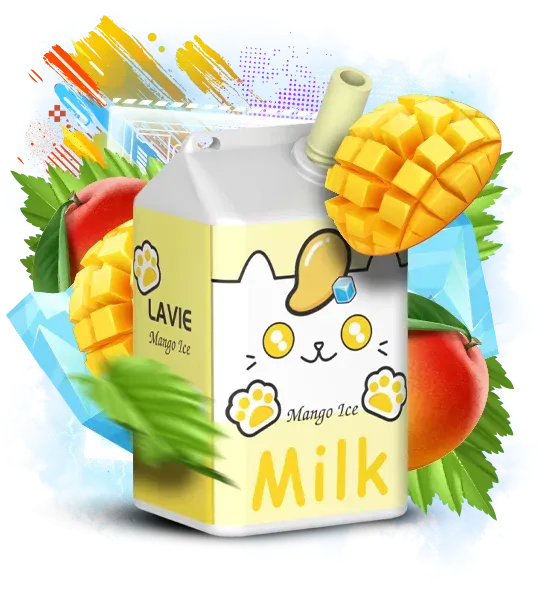 Lavie Milk 7000 Mango Ice (Манго с Холодком) | Одноразовая электронная сигарета