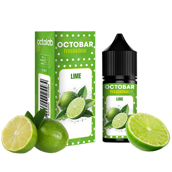 Octobar Fresh Sour Lime 30мл (Лайм) | Набор для самозaмеса (солевой никотин)