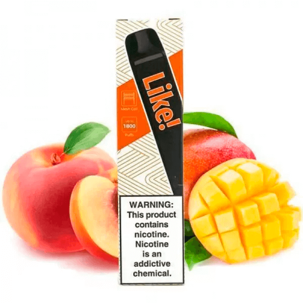 Like 1800 Peach Mango (Персик Манго) | Одноразовая электронная сигарета
